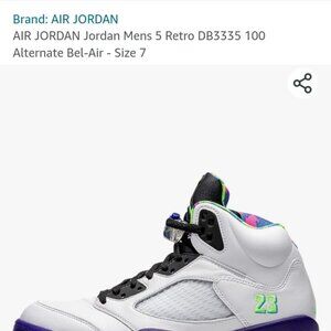 Jordan 5's Bel Air Size 13